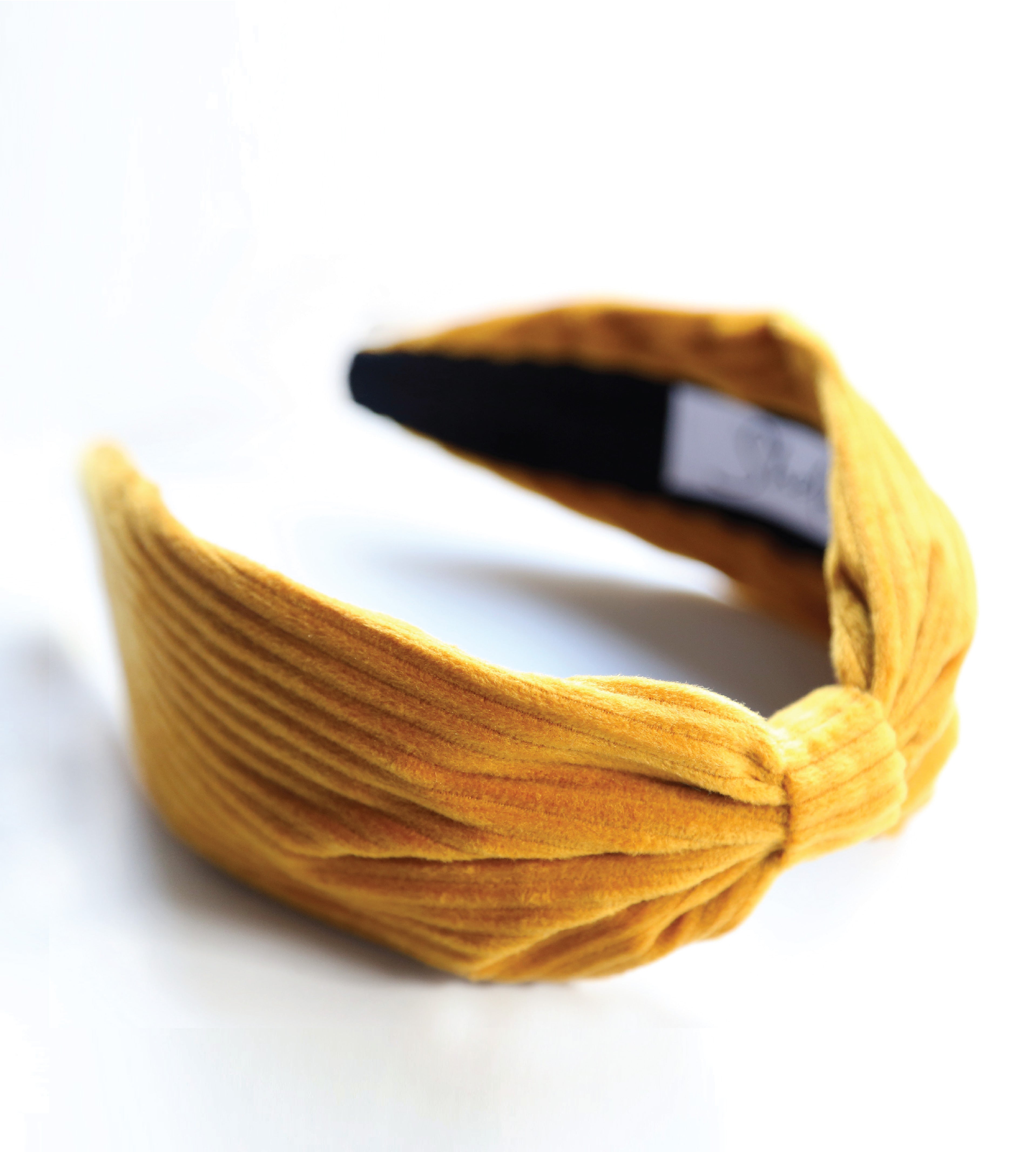 Yellow Velvet Liz Headband